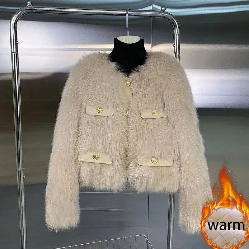 Cozy Chic Faux Fur Jacket