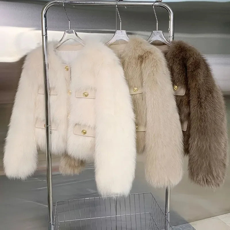 Cozy Chic Faux Fur Jacket