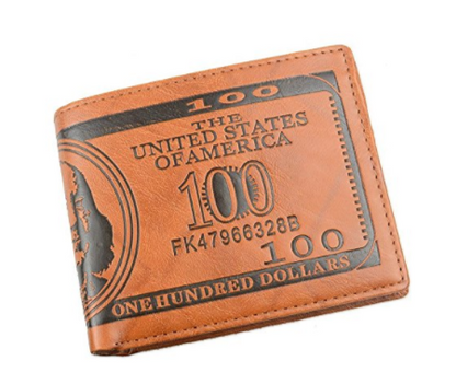 US $100 Bill Leather Wallet