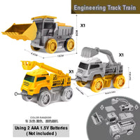 Car1-Train2- Crain Trucks (Trucks only No Tracks)