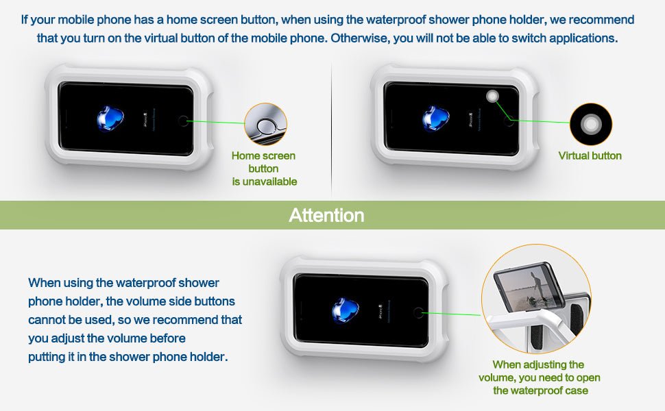 HydroHold Shower Phone Station