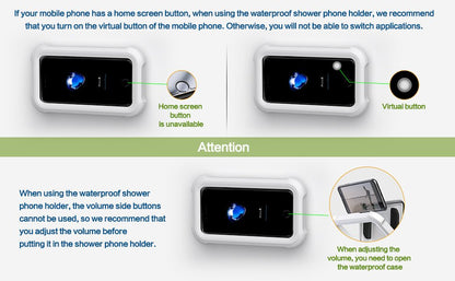HydroHold Shower Phone Station