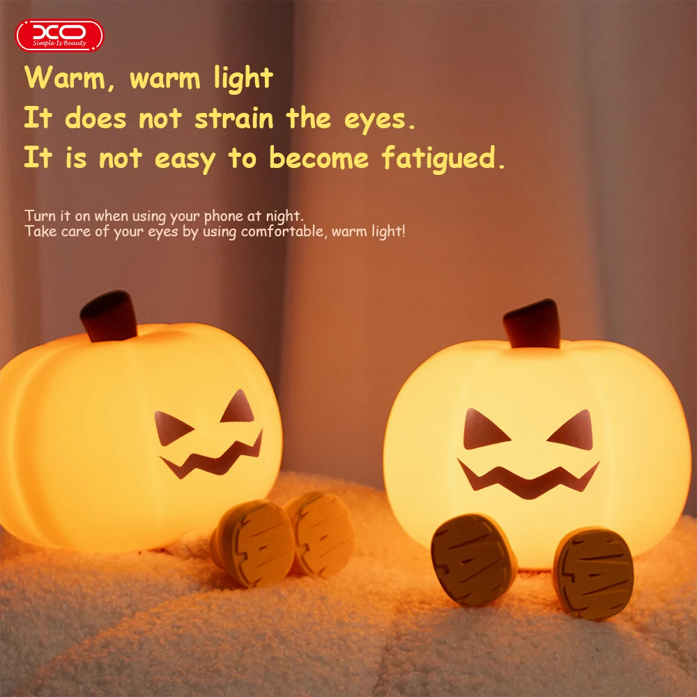 Cozy Pumpkin Night Light