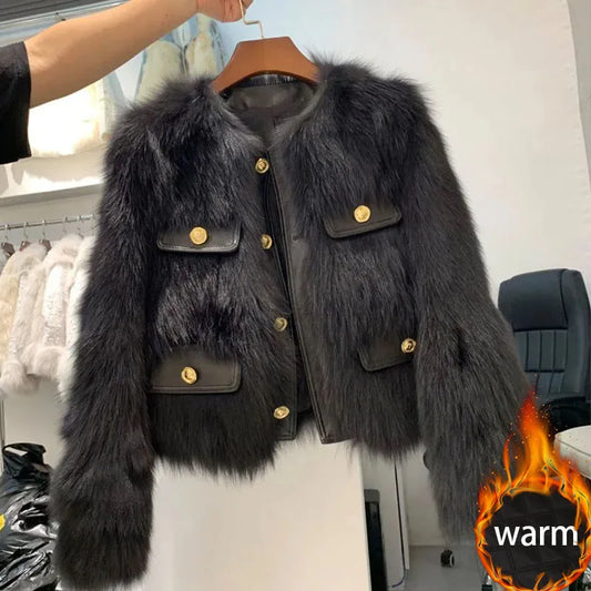 Cozy Chic Faux Fur Jacket